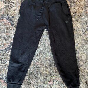 GUESS Men's Aldwin Logo Jogger Pants Sweatpants Black Size Small